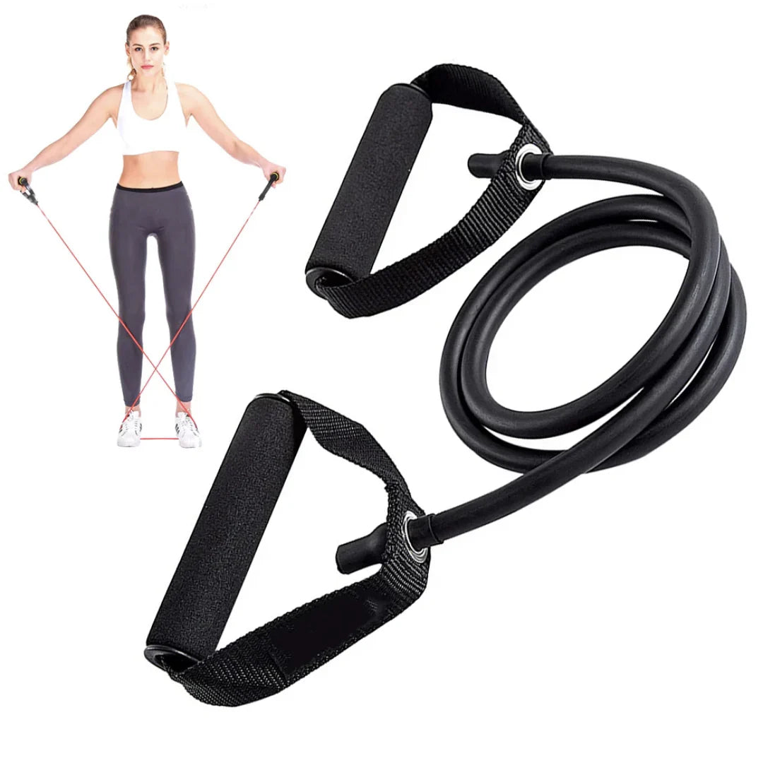 Toning Rope TONING TUBE HEAVY-DUTY | RESISTANCE PULL ROPE WITH FOAM D-HANDLES ...