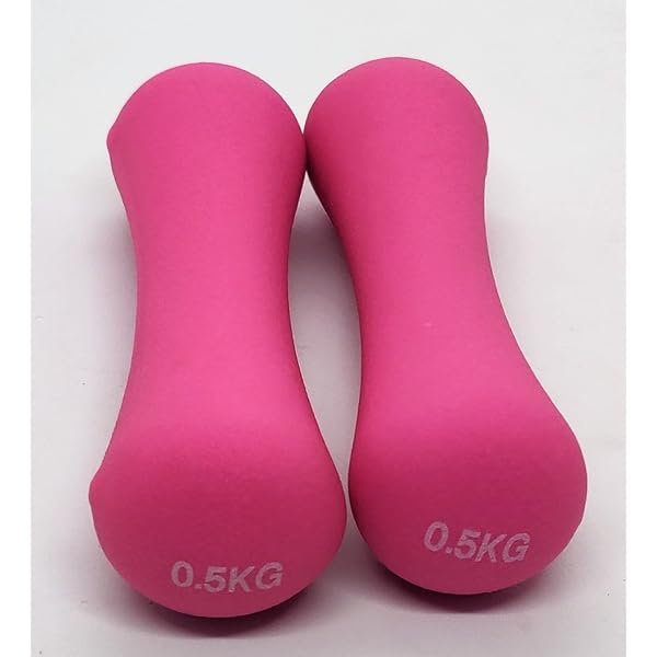 Liveup Dumbbell Bone Shape Neoprene 0.5kg x 2 - Pink