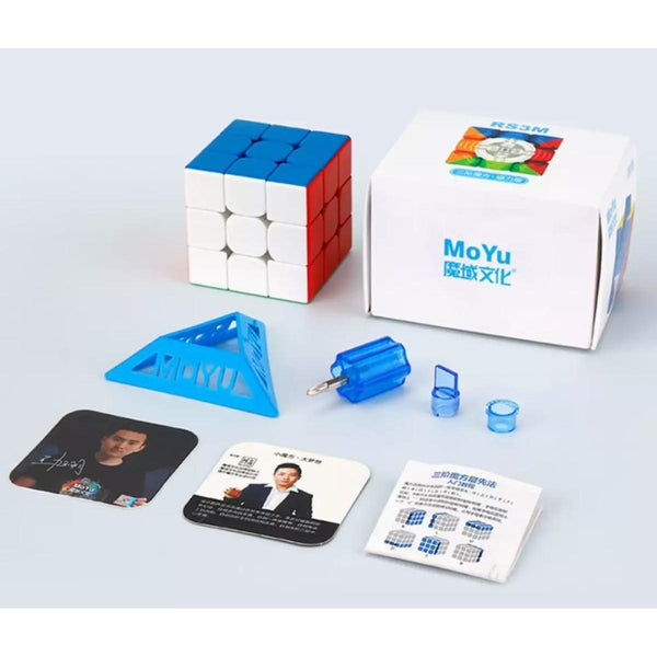 Moyu RS3M 3x3 Magnetic Original Speed Cube | Sticker less Puzzle Rubik's Cube |