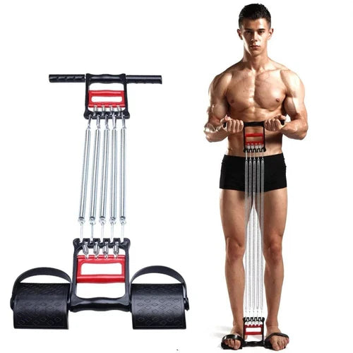 Chest Expander with Tummy Trimmer 3 in 1 Multi Purpose Exercise Springs