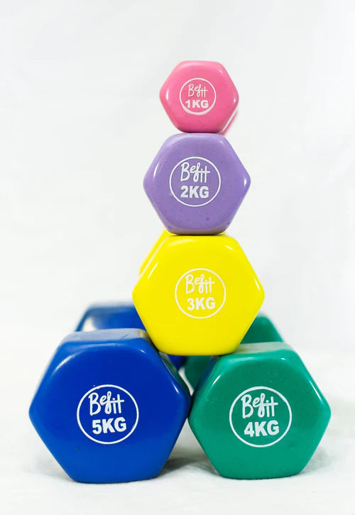 Vinyle Coated Dumbbells 1KG to 5KG